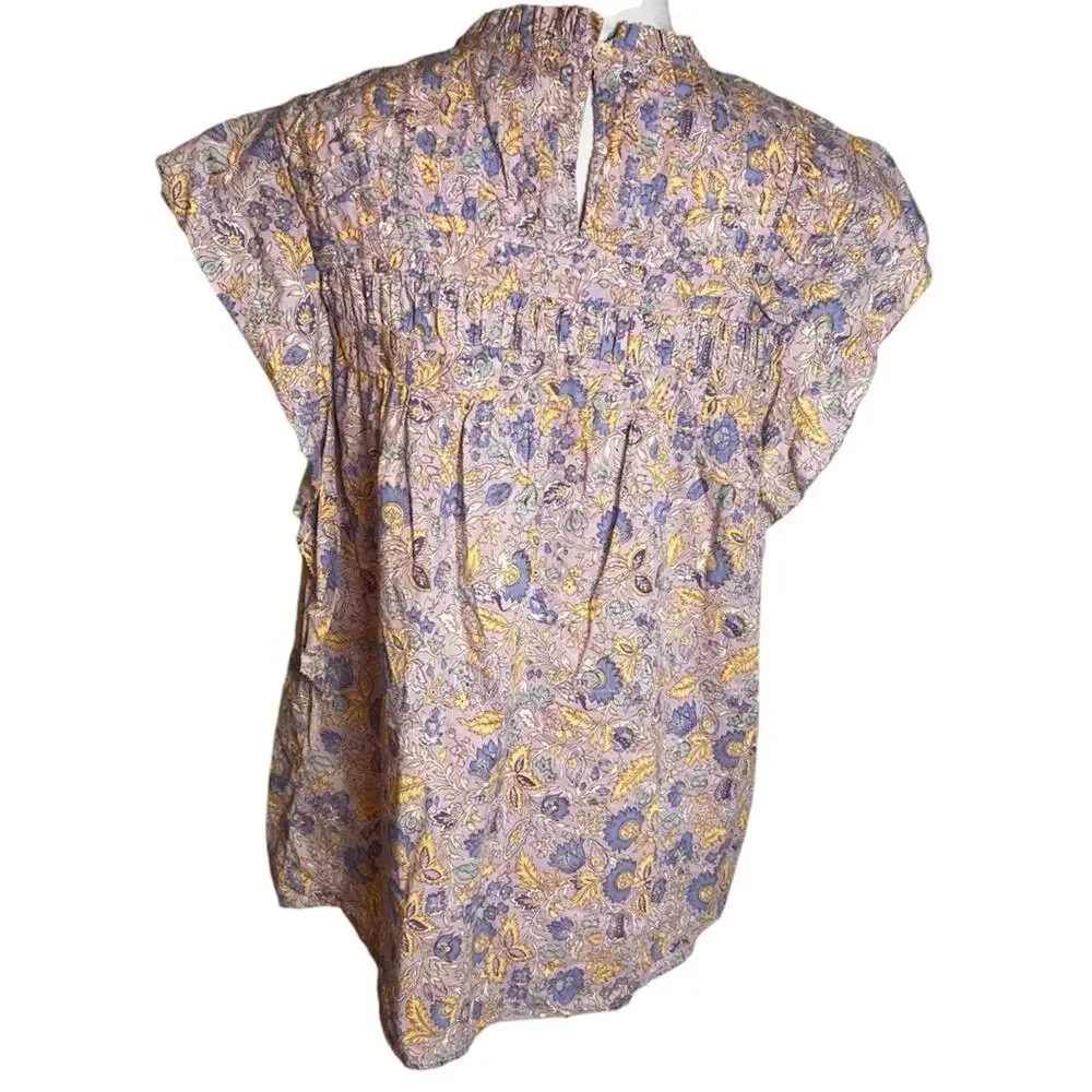 Anthropologie Love The Label Ruffle Josepha Top Sz M